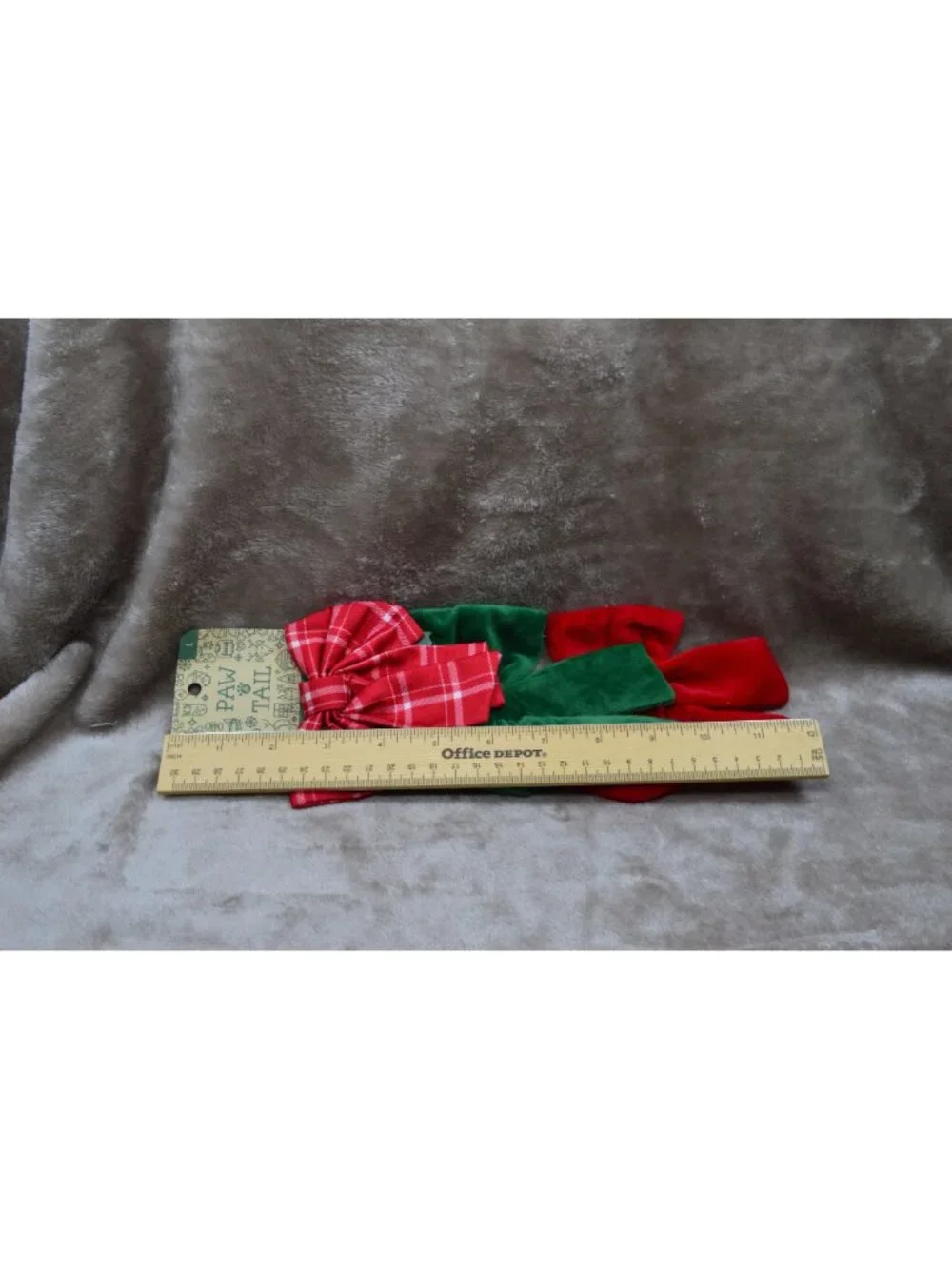 Paw & Tail Christmas Holiday Large Dog Pet Collar & Accessory Velvet Festive